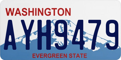 WA license plate AYH9479