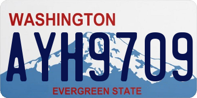WA license plate AYH9709
