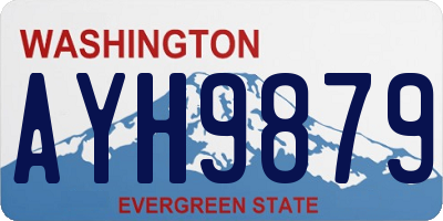 WA license plate AYH9879