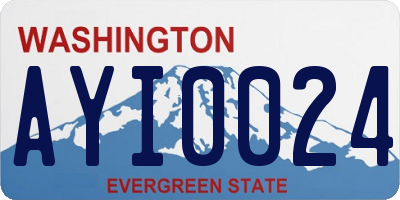 WA license plate AYI0024