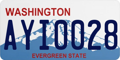 WA license plate AYI0028