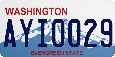 WA license plate AYI0029