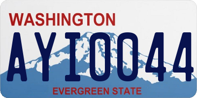 WA license plate AYI0044