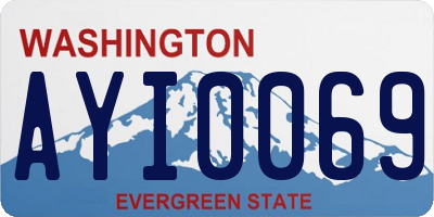 WA license plate AYI0069