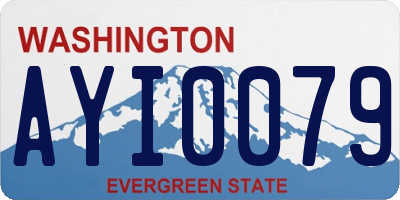 WA license plate AYI0079