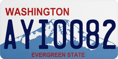 WA license plate AYI0082