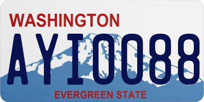 WA license plate AYI0088
