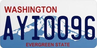 WA license plate AYI0096