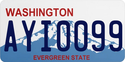 WA license plate AYI0099