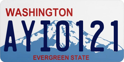 WA license plate AYI0121