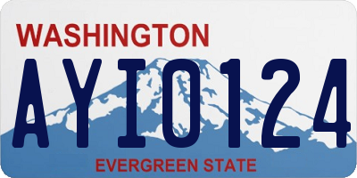WA license plate AYI0124