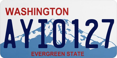 WA license plate AYI0127