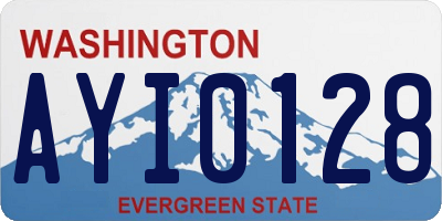 WA license plate AYI0128