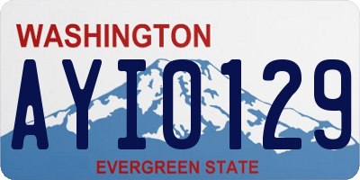 WA license plate AYI0129