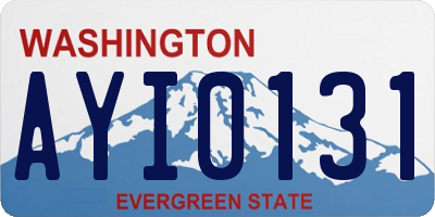 WA license plate AYI0131