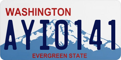 WA license plate AYI0141