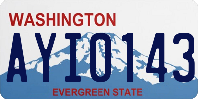 WA license plate AYI0143