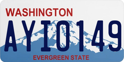 WA license plate AYI0149