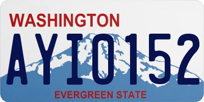 WA license plate AYI0152