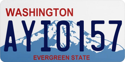 WA license plate AYI0157