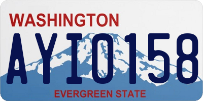 WA license plate AYI0158
