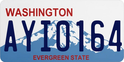 WA license plate AYI0164