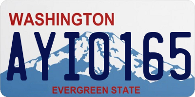 WA license plate AYI0165