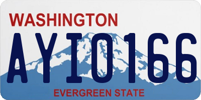 WA license plate AYI0166