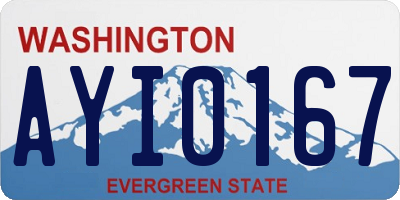 WA license plate AYI0167