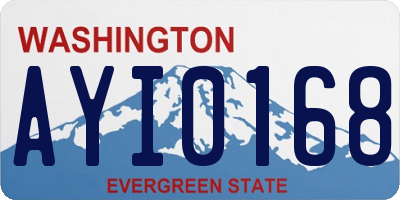 WA license plate AYI0168