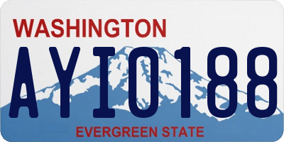WA license plate AYI0188