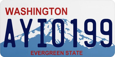 WA license plate AYI0199