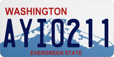 WA license plate AYI0211