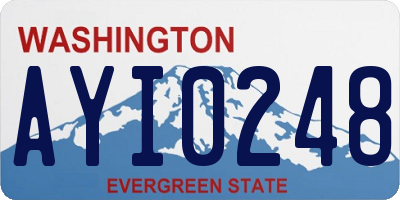 WA license plate AYI0248