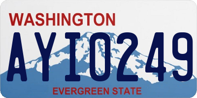 WA license plate AYI0249