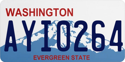 WA license plate AYI0264