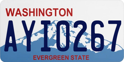 WA license plate AYI0267