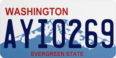WA license plate AYI0269