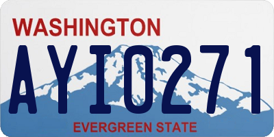WA license plate AYI0271
