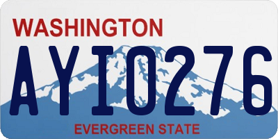 WA license plate AYI0276