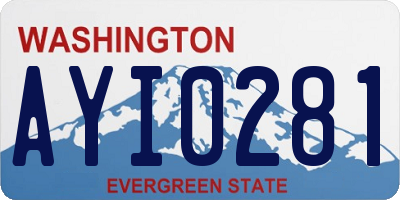 WA license plate AYI0281