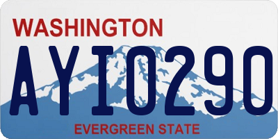 WA license plate AYI0290