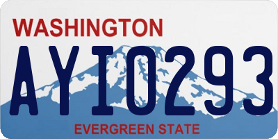 WA license plate AYI0293