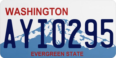 WA license plate AYI0295