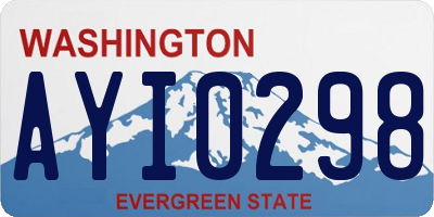 WA license plate AYI0298