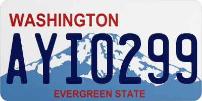 WA license plate AYI0299