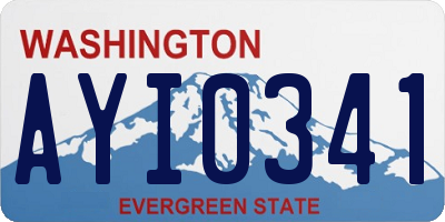 WA license plate AYI0341