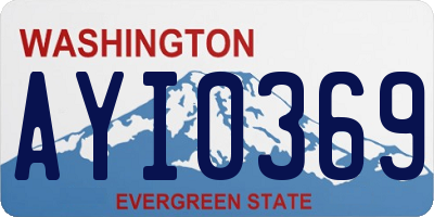 WA license plate AYI0369