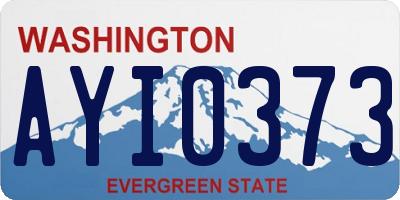 WA license plate AYI0373