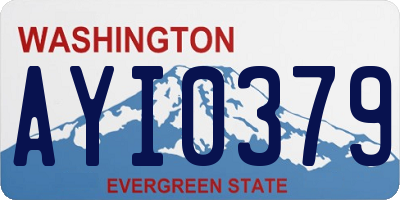 WA license plate AYI0379